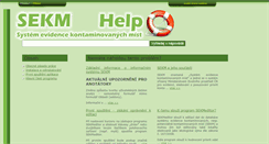 Desktop Screenshot of help.sekm.cz