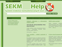 Tablet Screenshot of help.sekm.cz